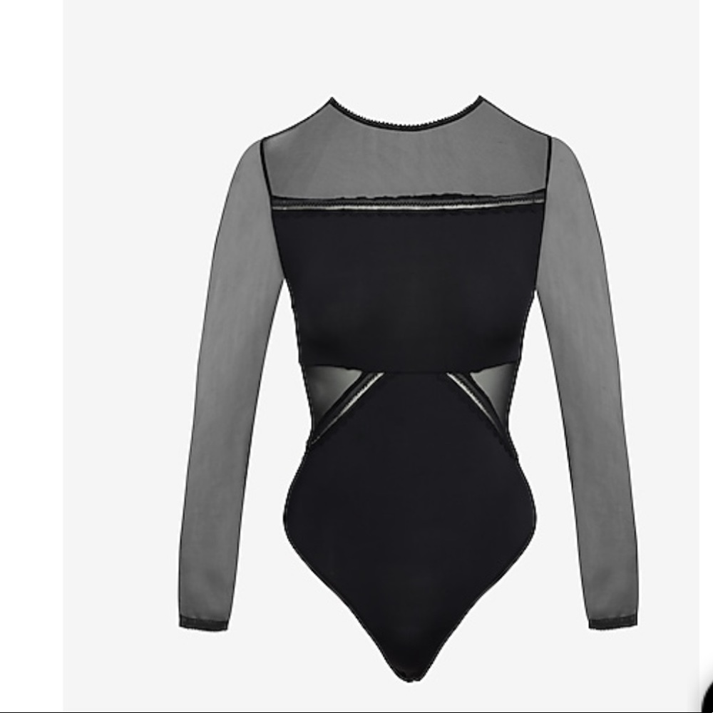 Black Mesh Bodysuit